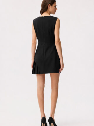 Sukienka Mini z Asymetryczną– black