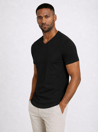BASIC LINE T-SHIRT V.E BLACK