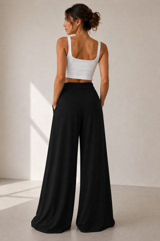 Spodnie Palazzo Wrap Black