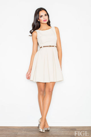  Sukienka M083 Beige - Figl 