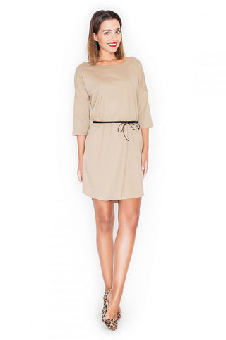  Sukienka Model K335 Beige - Katrus 