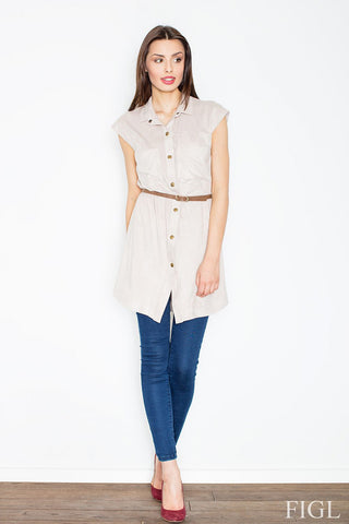  Sukienka Model M451 Beige - Figl 