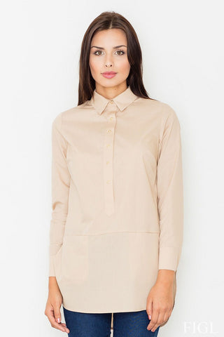   Bluzka Model M493 Beige - Figl 