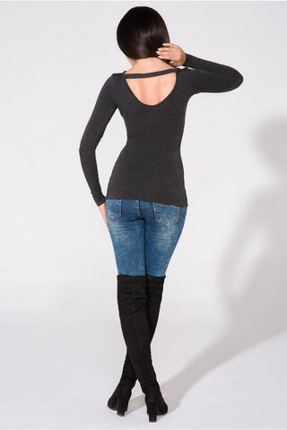   Bluzka Model T149 Dark Grey - Tessita 
