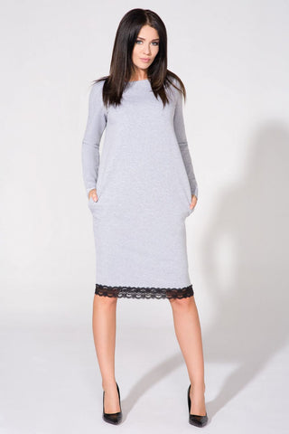  Sukienka Model T145 Light Grey - Tessita 