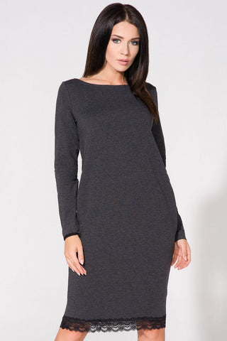  Sukienka Model T145 Dark Grey - Tessita 