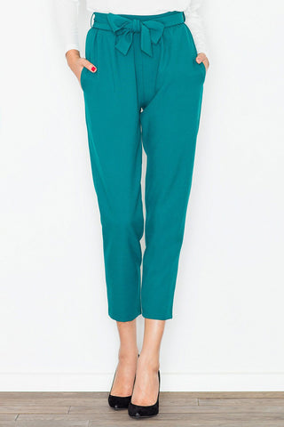   Spodnie Damskie Model M523 Green - Figl 