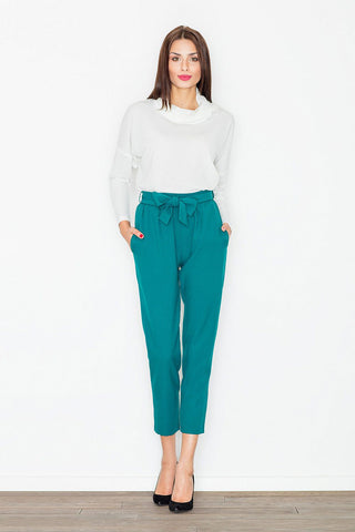   Spodnie Damskie Model M523 Green - Figl 