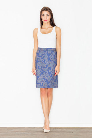  Spódnica Model M516 Wzór 32 Navy - Figl 