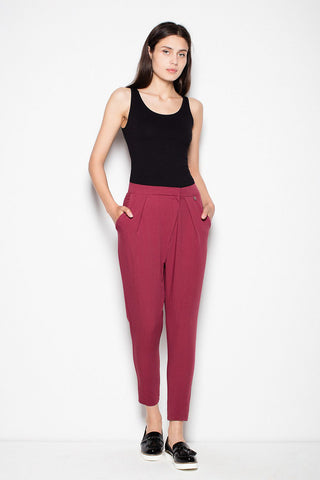   Spodnie Damskie Model VT047 Bordo - Venaton 
