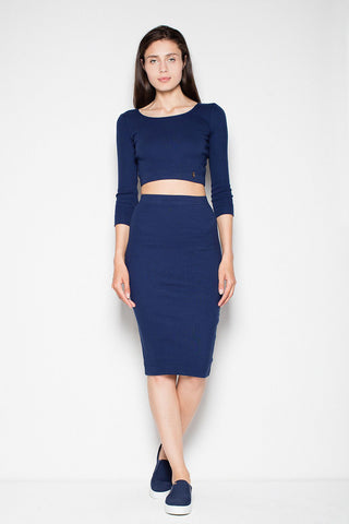  Spódnica Komplet Model VT032 Navy - Venaton 