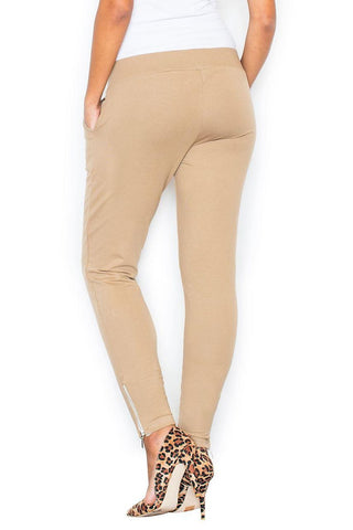   Spodnie Damskie Model 338 Beige - Figl 