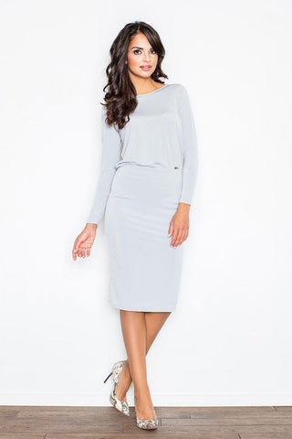  Sukienka Model 326 Grey - Figl 