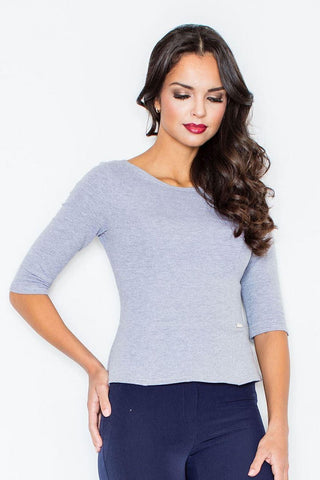   Bluzka Model 309 Grey - Figl 