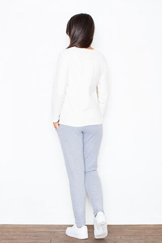   Spodnie Damskie Model 305 Grey - Figl 