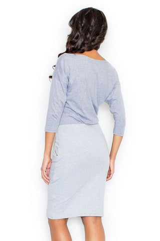  Sukienka Model 252 Grey - Figl 