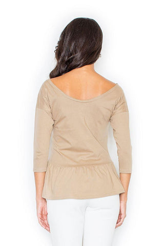  Bluzka Model 233 Beige - Figl 