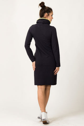  Sukienka Model Kaja 11 Navy/Yellow - Tessita 
