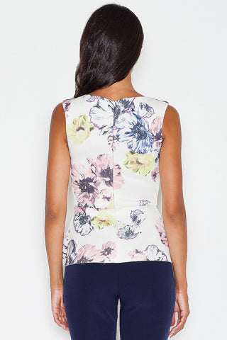   Bluzka Model 382 Ecru/Flowers - Figl 