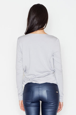   Bluzka Model 375 Dark Grey - Figl 