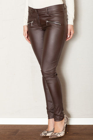   Spodnie Damskie Model 361 Brown - Figl 