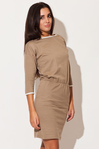  Sukienka Model K105 Beige - Katrus 