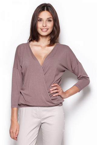   Bluzka Model 278 Brown - Figl 