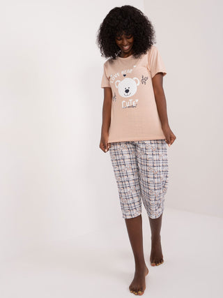 Piżama-SY-PI-1323.45-beżowy