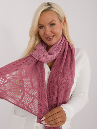 Szalik-AT-SZ-602.61-ciemny różowy