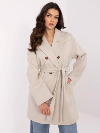 Płaszcz-TW-PL-BI-28987.85-jasny beżowy