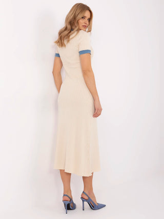 Sukienka-NM-SK-K439.78-jasny beżowy