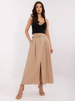 Spódnica-NM-SD-Y0833.61P-camelowy