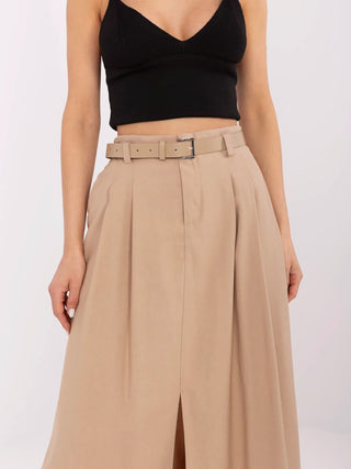 Spódnica-NM-SD-Y0833.61P-camelowy