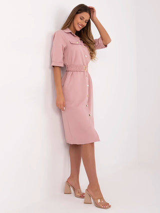 Sukienka-MO-SK-A2278.60-ciemny różowy