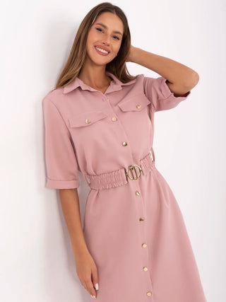 Sukienka-MO-SK-A2278.60-ciemny różowy