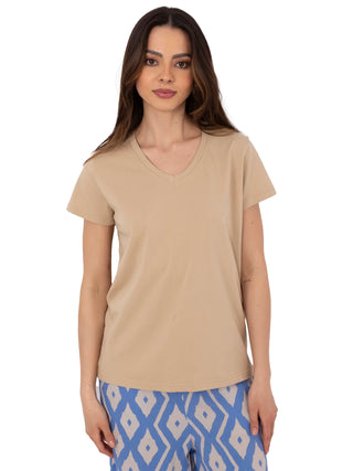 T-shirt-CLM-TS-1639.12-beżowy