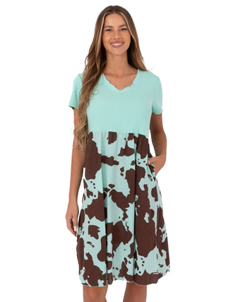 Sukienka-DHJ-SK-253701.80-mietowy