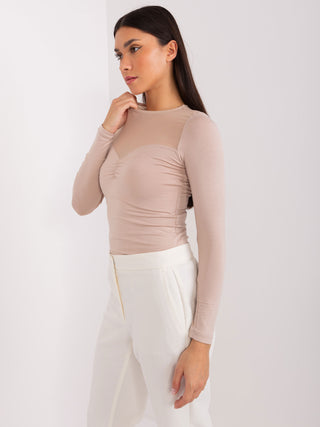 Bluzka-RV-BZ-9202.10X-ciemny bezowy