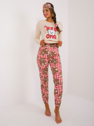 Piżama-CLM-PI-90167/2618.33P-beżowy