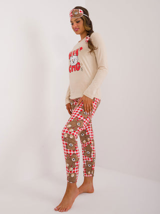 Piżama-CLM-PI-90167/2618.33P-beżowy