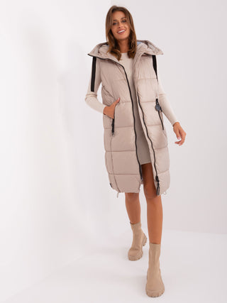 Kamizelka-D50048X80105B2-beżowy