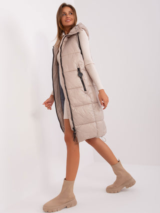 Kamizelka-D50048X80105B2-beżowy