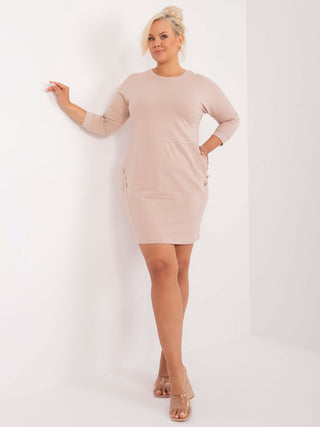 Sukienka-RV-SK-9390.32-beżowy