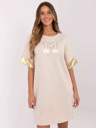 Sukienka-MI-SK-A6192.52-beżowy