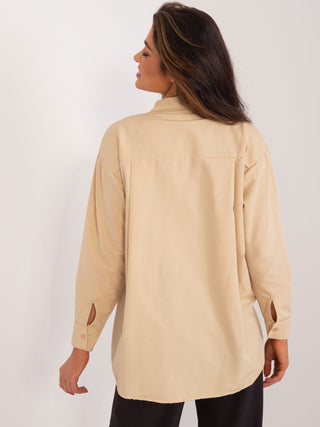 Koszula-BA-KS-0286.99-beżowy