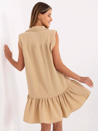 Sukienka-341-SK-5183.08-beżowy