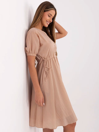 Sukienka-217-SK-25663.02-beżowy