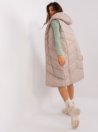 Kamizelka-D50045X80115A4-beżowy