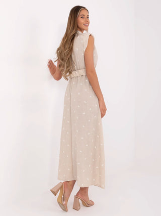 Sukienka-DHJ-SK-20871.64-beżowy