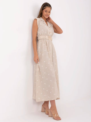 Sukienka-DHJ-SK-20871.64-beżowy